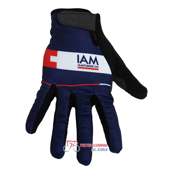 2020 IAM Lange Handschoenen Blauw Wit